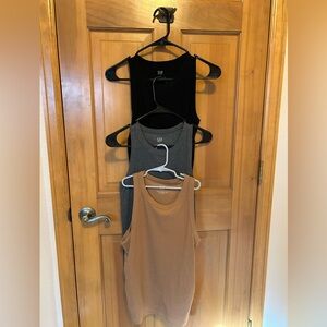 GAP Women's Tank Tops - Black, Gray, and Tan Trio